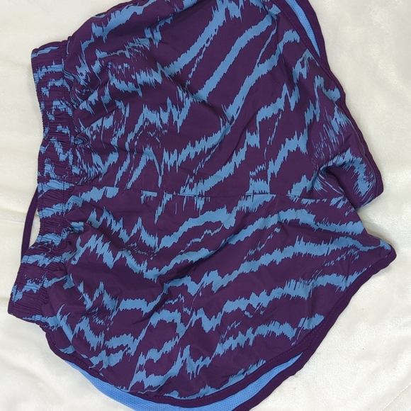 NIKE Purple and Blue Zebra Print Workout Shorts, Gym, Athletic - Picture 4 of 7